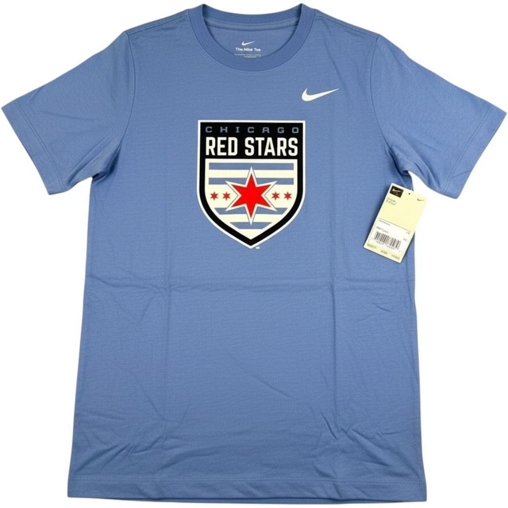 Nike Chicago Red Stars Youth Large Core Tee Valor Blue NWSL Soccer Shirt NWT